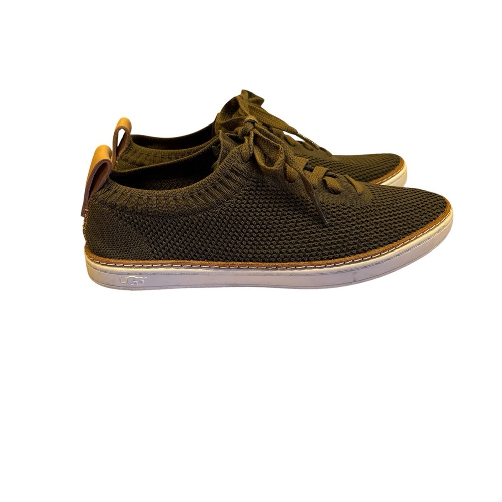 UGG Sidney Knit  Lace Up Casual Light Sneakers‎ Size 9 ~ Green ~ GUC!